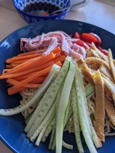 Hiyashi Chûka (salade de nouilles froides)